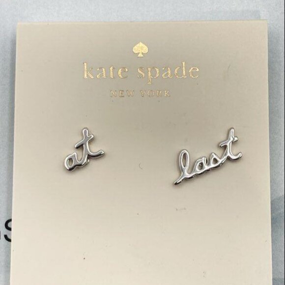 NWT Kate Spade At Last Earrings from the Say Yes Collection  with COA - Picture 2 of 5